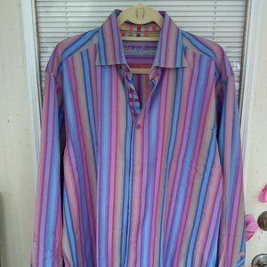 Robert Graham striped shirt XL